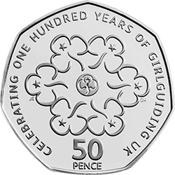 2010 Girlguiding 50p