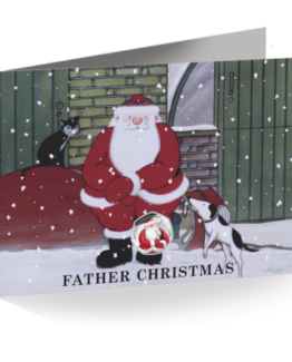 Father Christmas 50p - 2021 Coloured Cupro Nickel Diamond Finish in Card