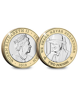 2019 Sir Winston Churchill Isle Of Man £2 Coin