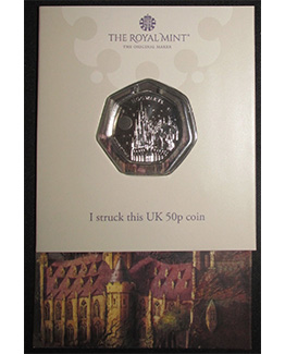 2023 Royal Mint - Strike Your Own - Harry Potter, Hogwarts School 50p