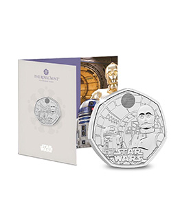 Star Wars R2-D2 and C-3PO 2023 UK 50p Brilliant Uncirculated Coin