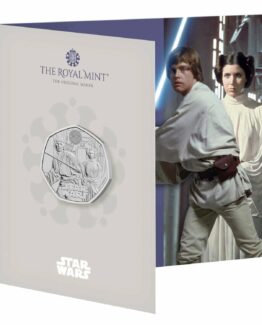 Star Wars Luke Skywalker and Princess Leia 2023 UK 50p Brilliant Uncirculated Coin