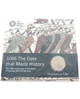 2016 Battle of Hastings 50p Brilliant Uncirculated Coin Pack