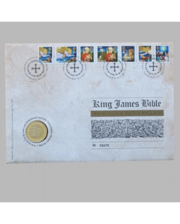 2011 King James Bible 400th Anniversary BU 2 Pounds Coin Cover - Royal Mail First Day Cover